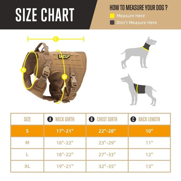 KQP Tactical Dog Harness No-pull Extra Large Military Training Vest Handle - NIB - Picture 6 of 10